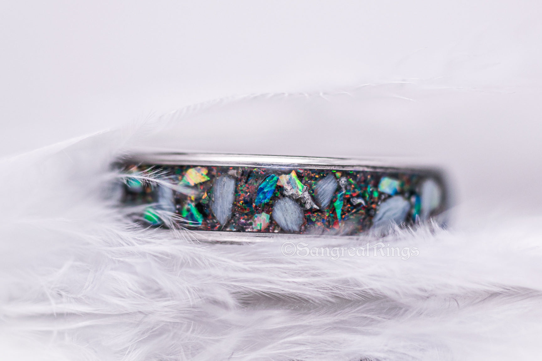 The Memorial Ring - Ashes & Opal