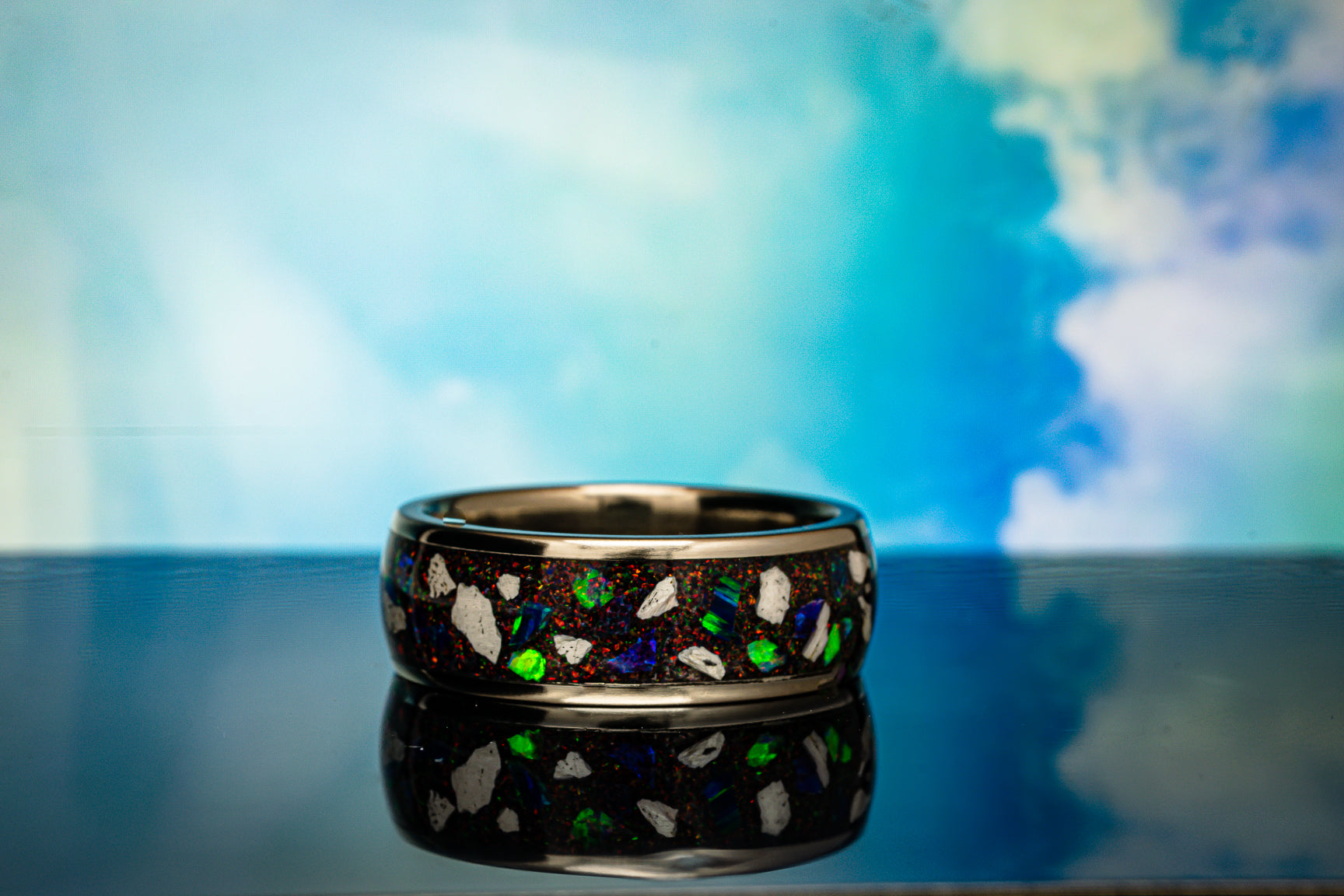 The Memorial Ring - Ashes & Opal