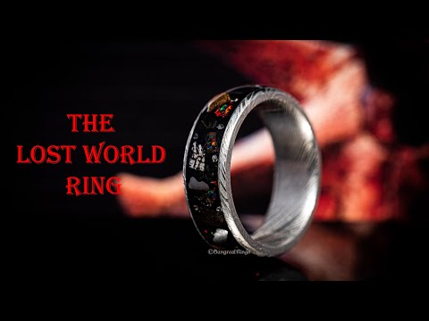 The Damascus Steel Lost World Ring