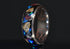 Sangrealrings superconductor ring men with colorful opal and stone inlay on textured copper band