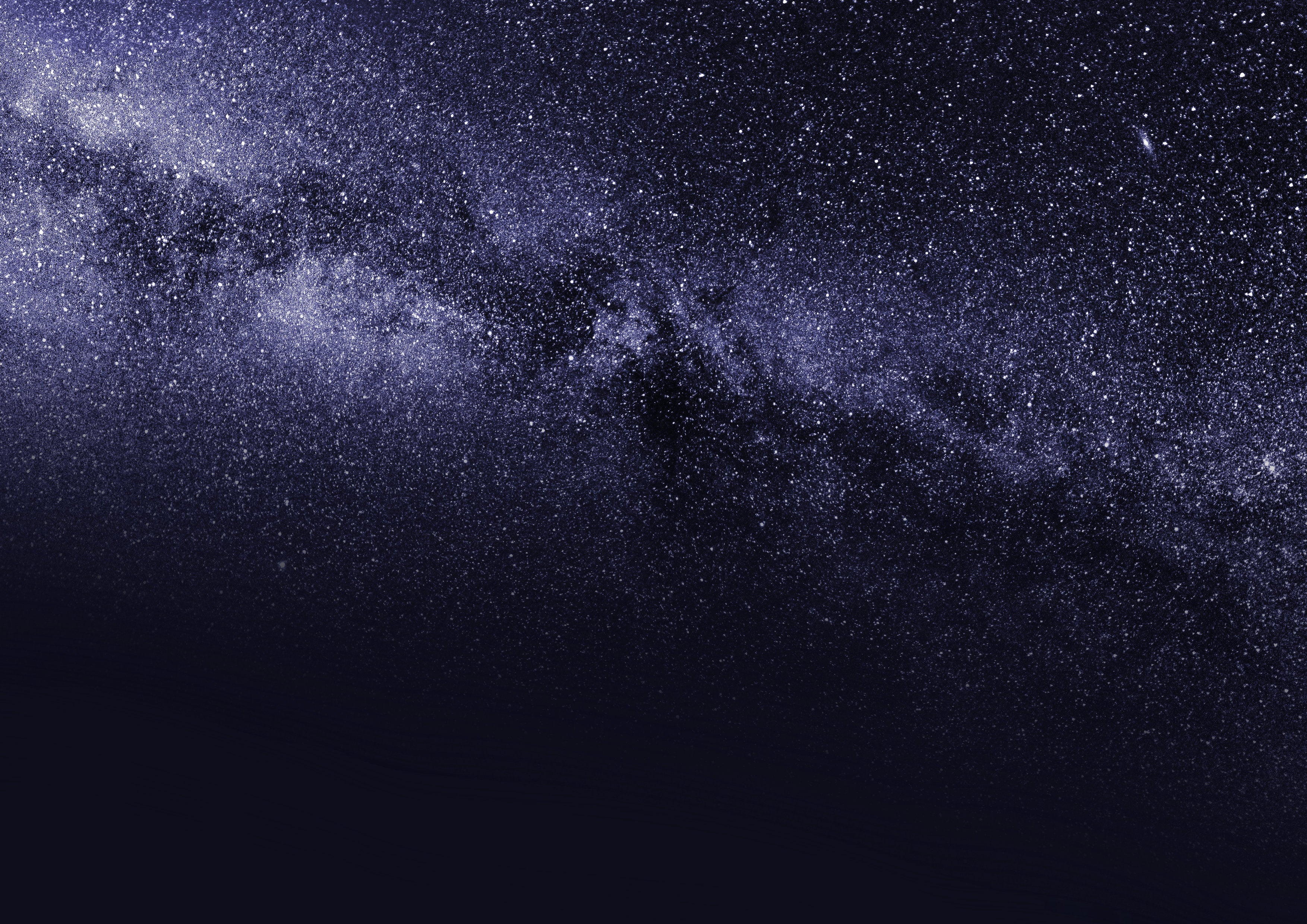 Starry night sky with the Milky Way galaxy