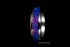 Sangrealrings purple opal titanium ring with vibrant blue and purple opal inlay on a titanium band