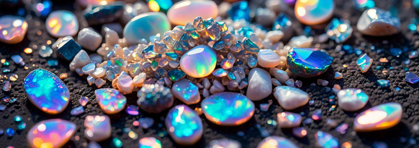 Synthetic Opal Rings