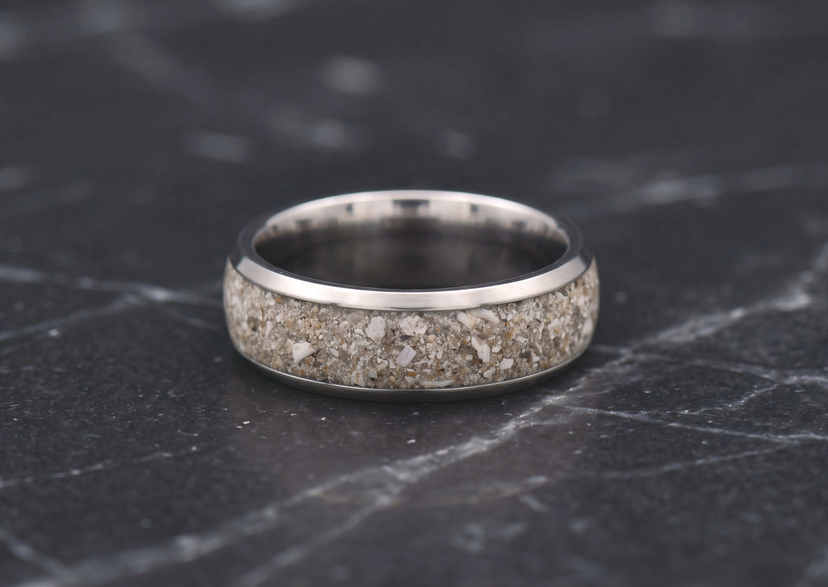 Memorial Ring with Ashes | Titanium | Handcrafted, 100% Resin-Free