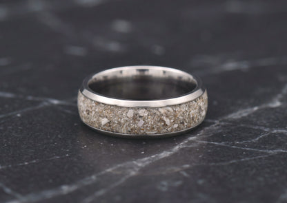 Memorial Ring with Ashes | Titanium | Handcrafted, 100% Resin-Free
