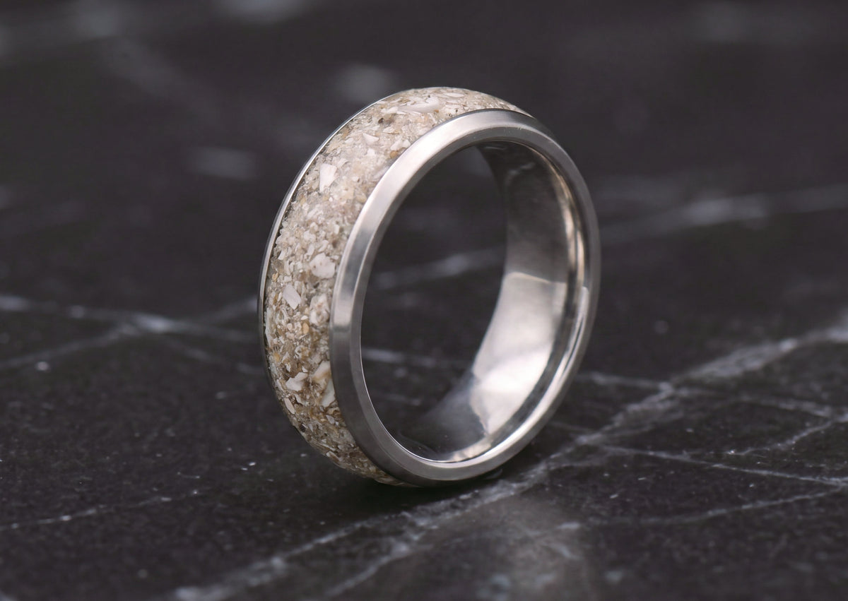 Memorial Ring with Ashes | Titanium | Handcrafted, 100% Resin-Free