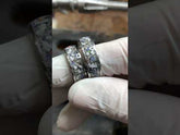 the process of making memorial ashes rings.