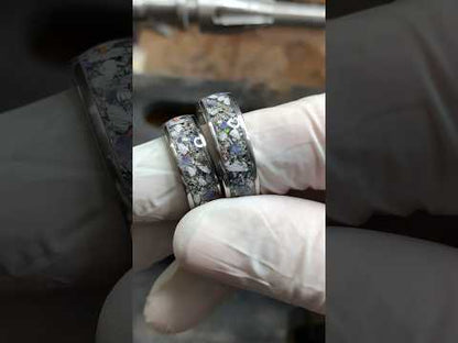 the process of making memorial ashes rings.