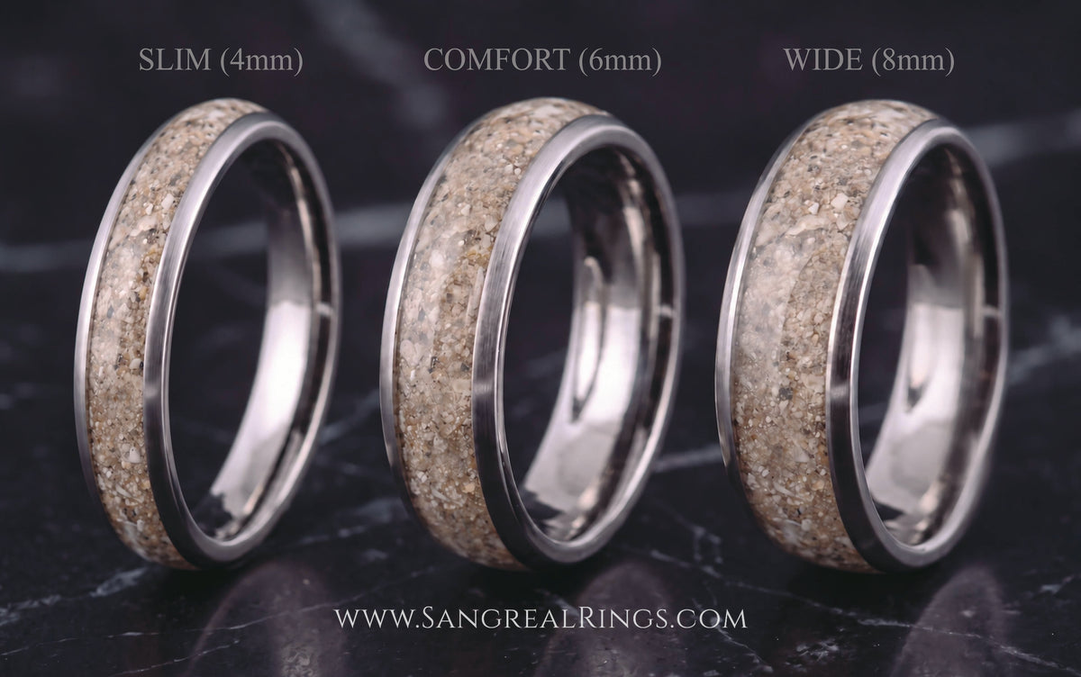 Pet Keepsake Ring | Dog Fur, Cat Whiskers, Horse Hair | Titanium | Handcrafted, 100% Resin-Free