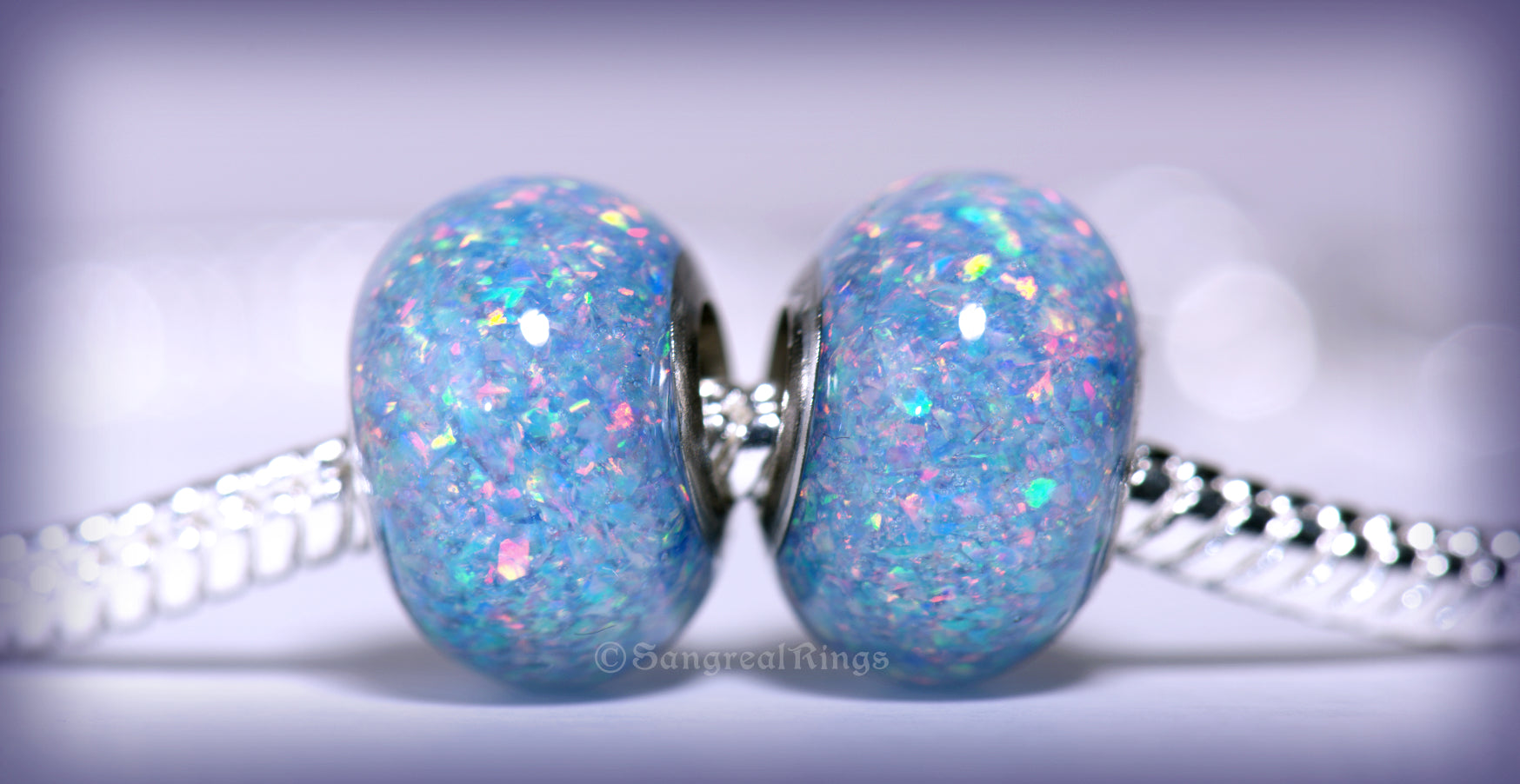 Light Blue Opal Beads