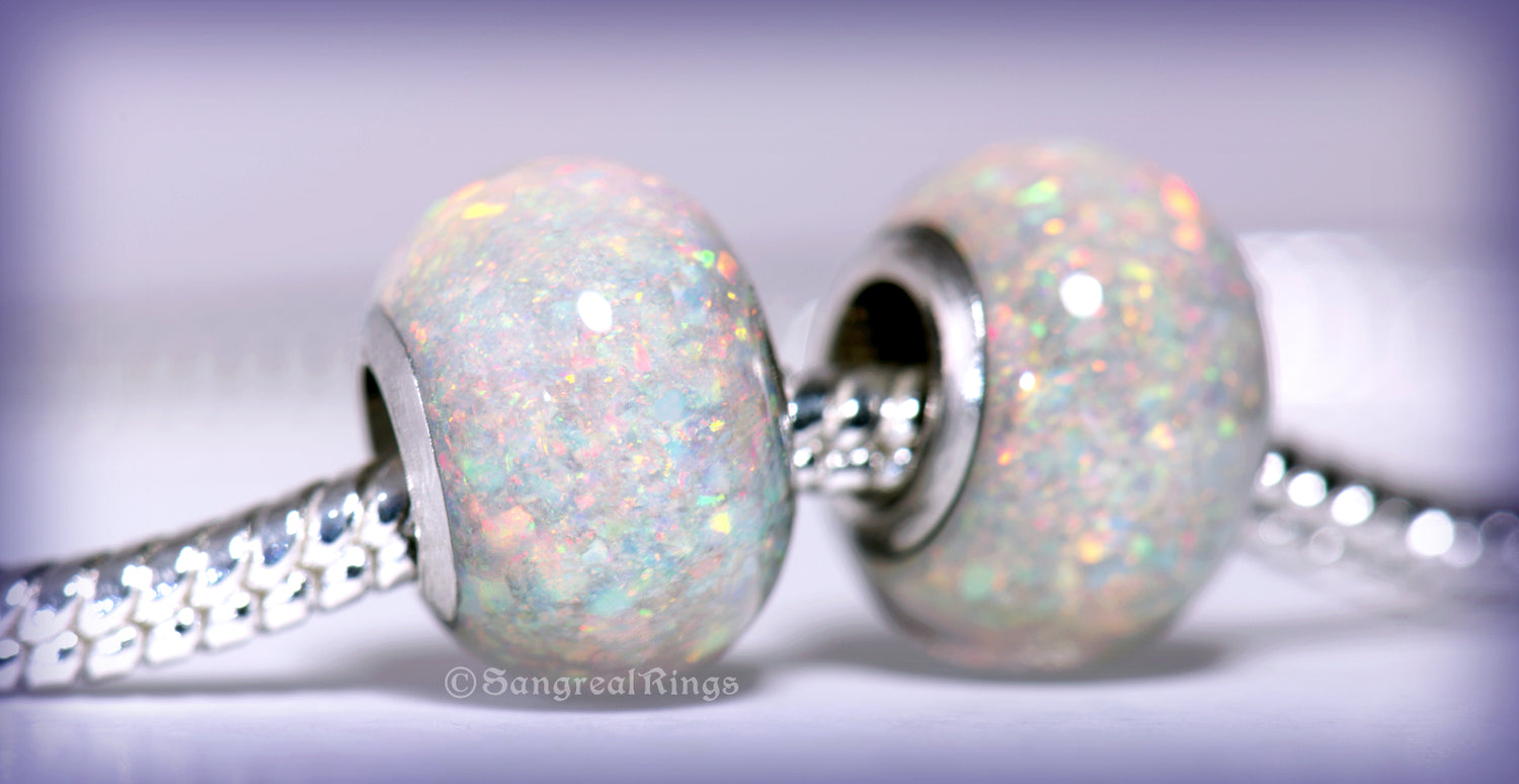 White Opal Beads