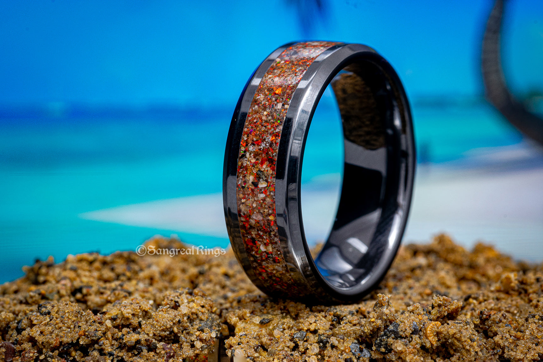 The Sand Ring - Black Ceramic Core