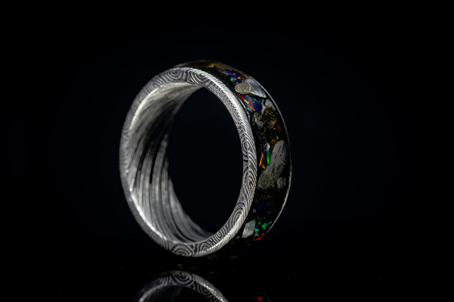 The Sand Ring - Black Ceramic Core – Sangreal Rings