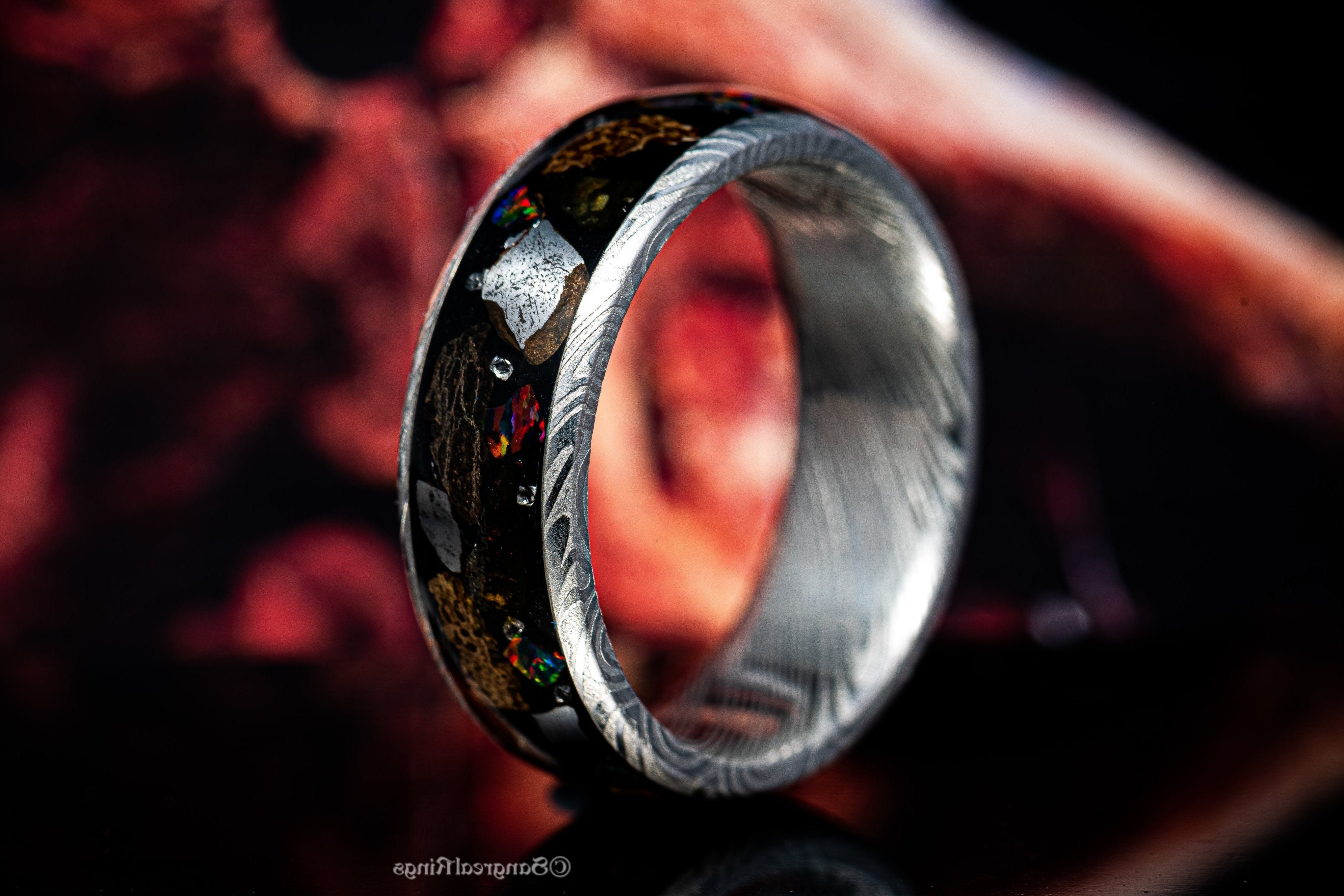 Damascus on sale glow ring